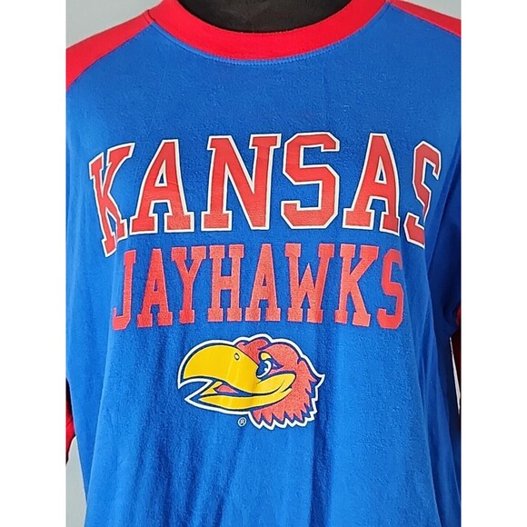 Kansas Jayhawks University of Kansas Russell Athletic Shirt Large NCAA College - Picture 3 of 11